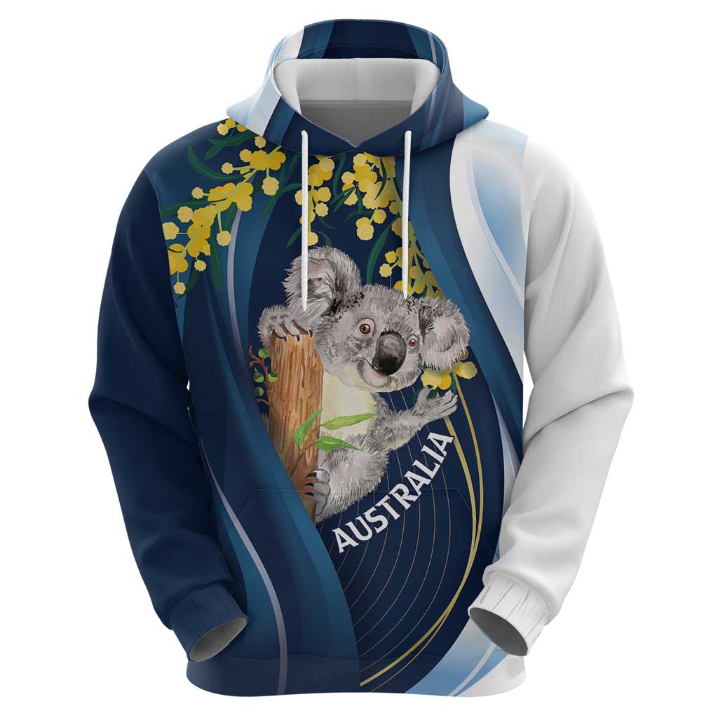 Australia Day Hoodie Koala Blue Modern Vibe LT7 - Vibe Hoodie Shop