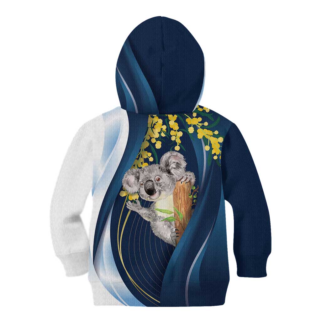 Australia Day Kid Hoodie Koala Blue Modern Vibe - Vibe Hoodie Shop