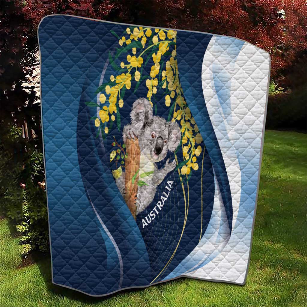 Australia Day Quilt Koala Blue Modern Vibe - Vibe Hoodie Shop