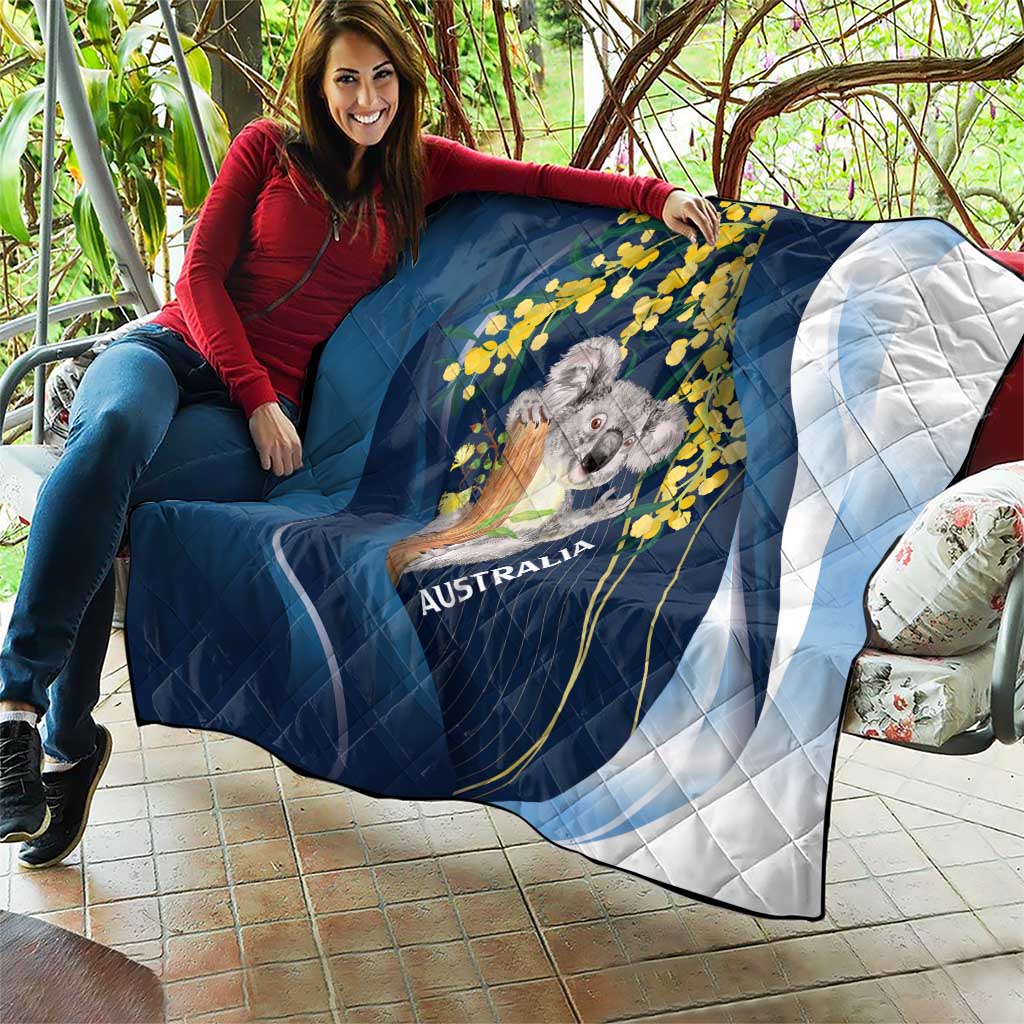 Australia Day Quilt Koala Blue Modern Vibe - Vibe Hoodie Shop