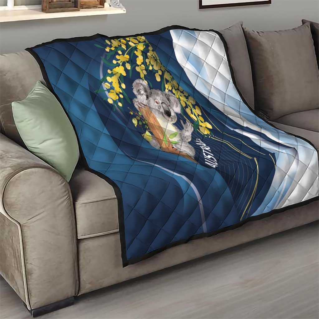 Australia Day Quilt Koala Blue Modern Vibe - Vibe Hoodie Shop