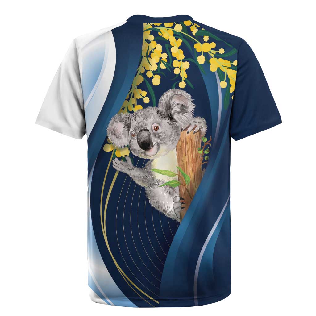 Australia Day Rugby Jersey Koala Blue Modern Vibe