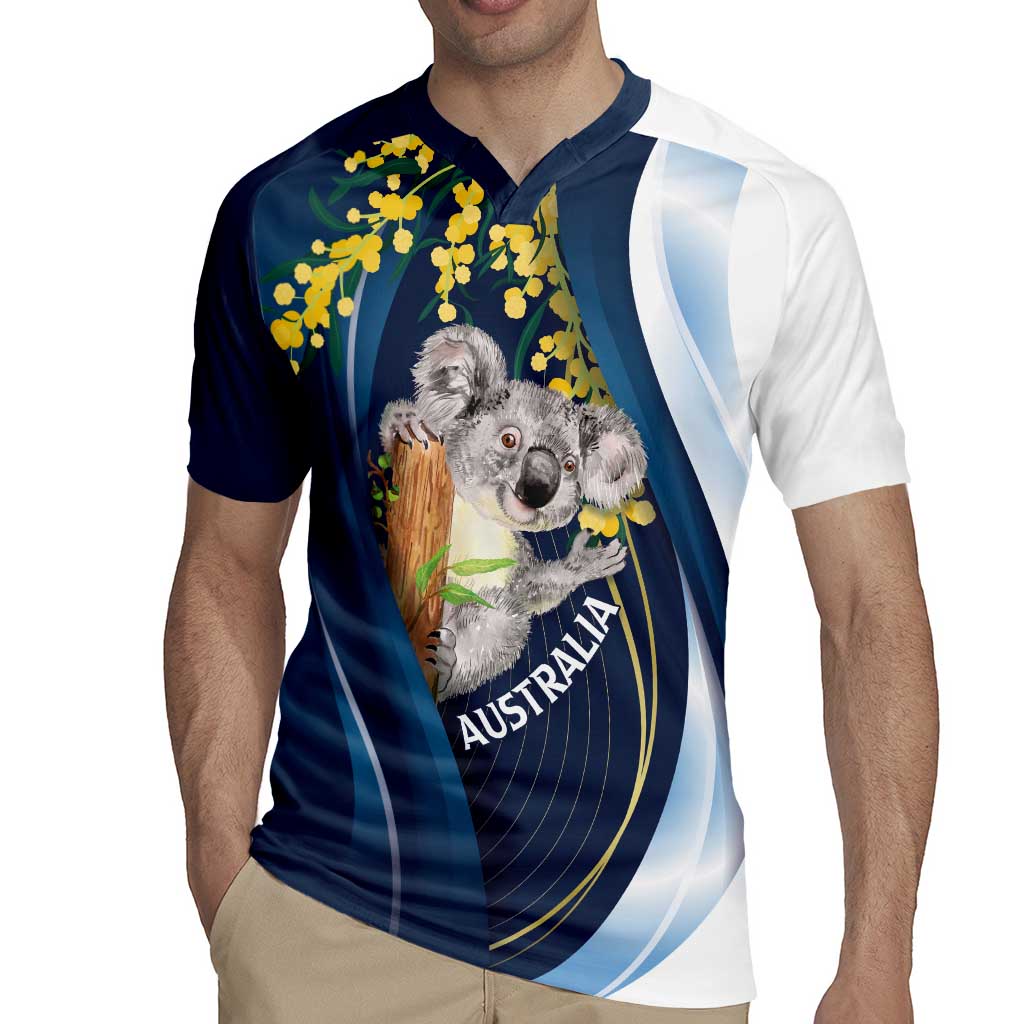 Australia Day Rugby Jersey Koala Blue Modern Vibe