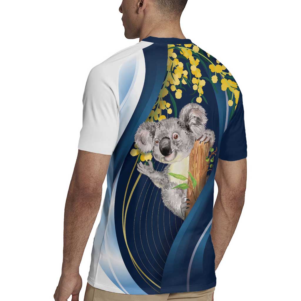 Australia Day Rugby Jersey Koala Blue Modern Vibe