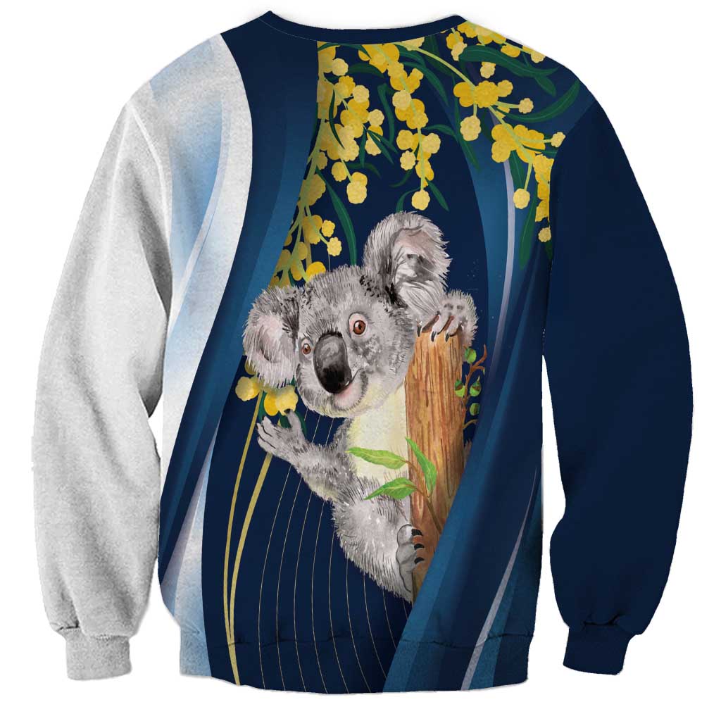 Australia Day Sweatshirt Koala Blue Modern Vibe - Vibe Hoodie Shop