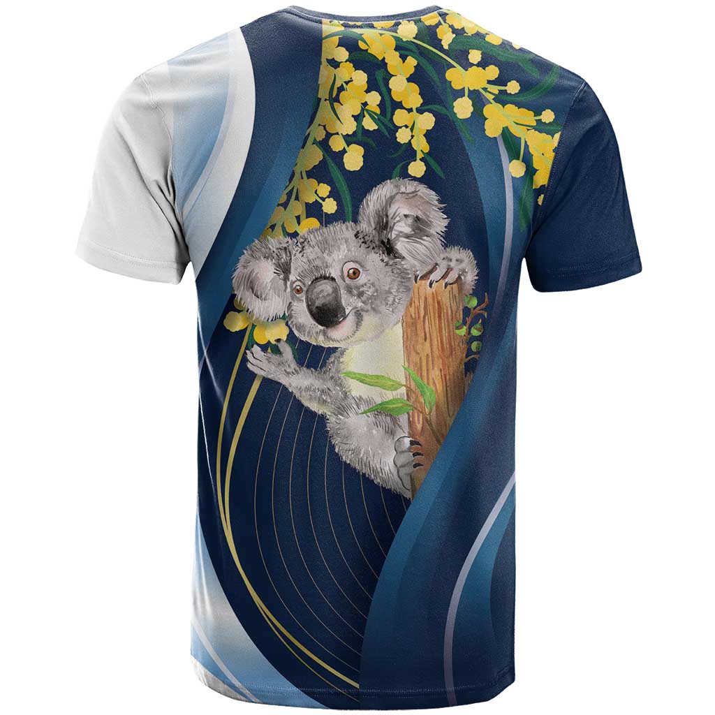 Australia Day T Shirt Koala Blue Modern Vibe - Vibe Hoodie Shop