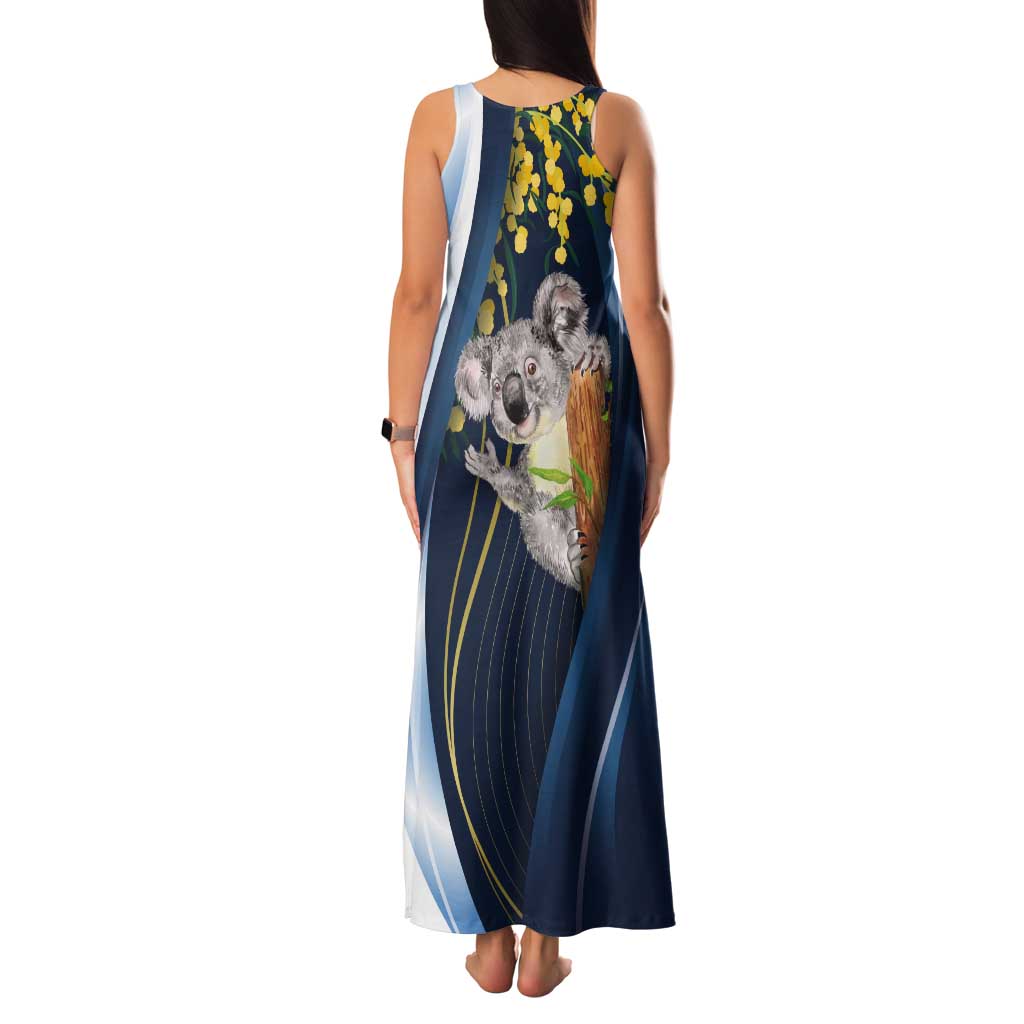 Australia Day Tank Maxi Dress Koala Blue Modern Vibe