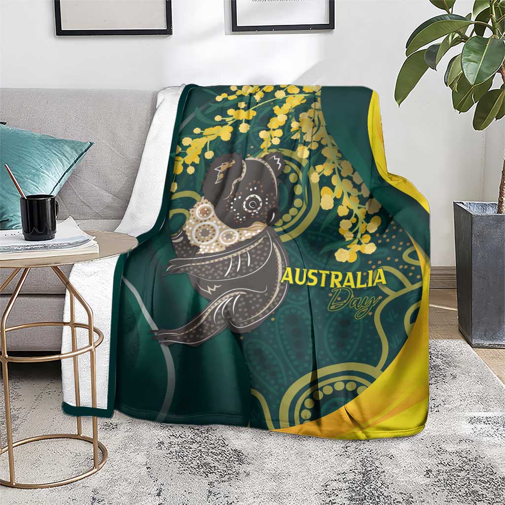 Australia Day Blanket Koala Aboriginal Art - Vibe Hoodie Shop