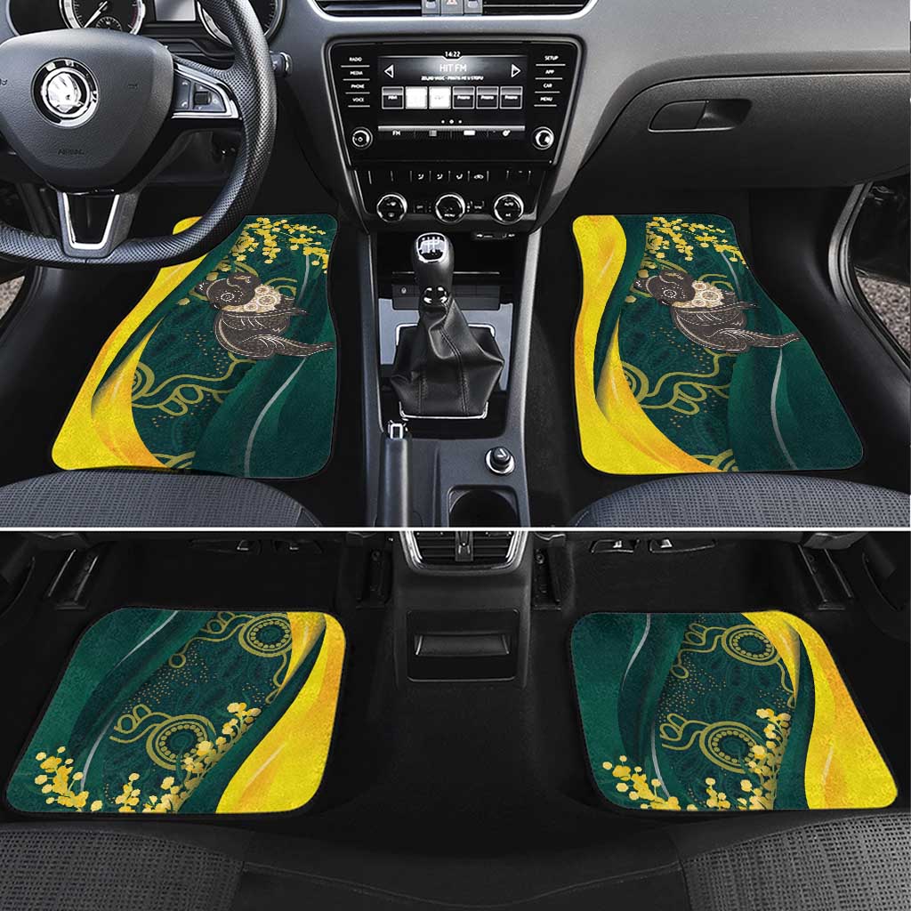 Australia Day Car Mats Koala Aboriginal Art