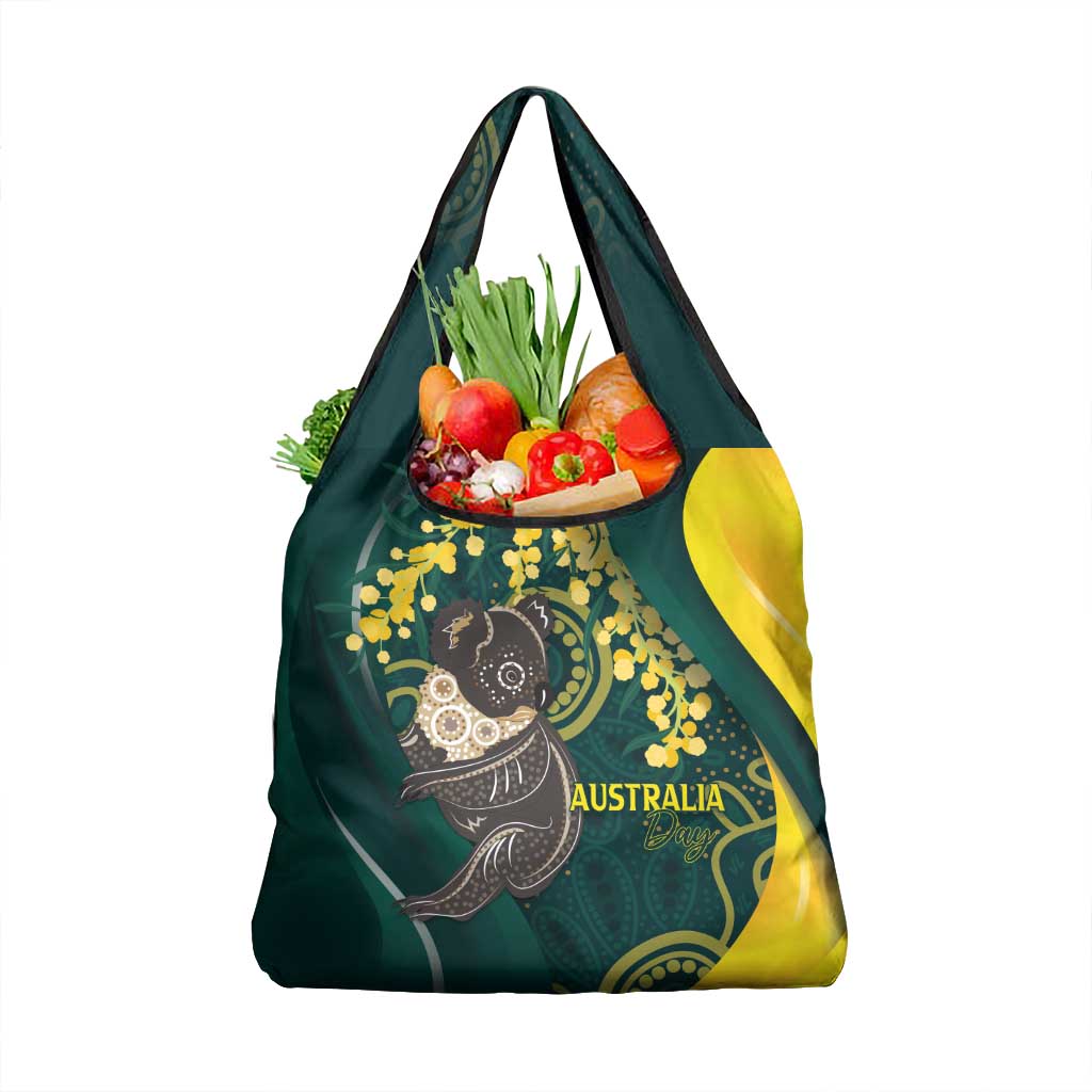 Australia Day Grocery Bag Koala Aboriginal Art