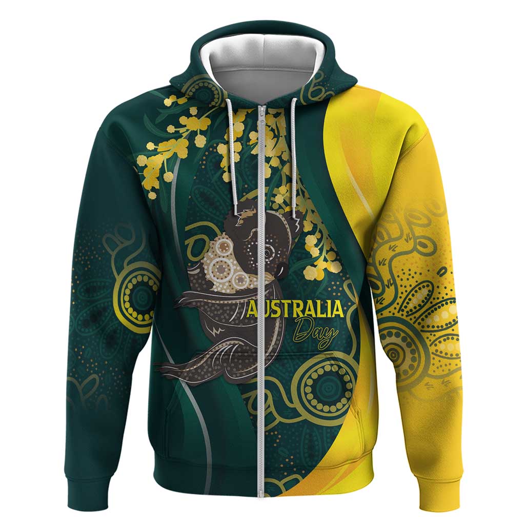 Australia Day Hoodie Koala Aboriginal Art LT7 - Vibe Hoodie Shop