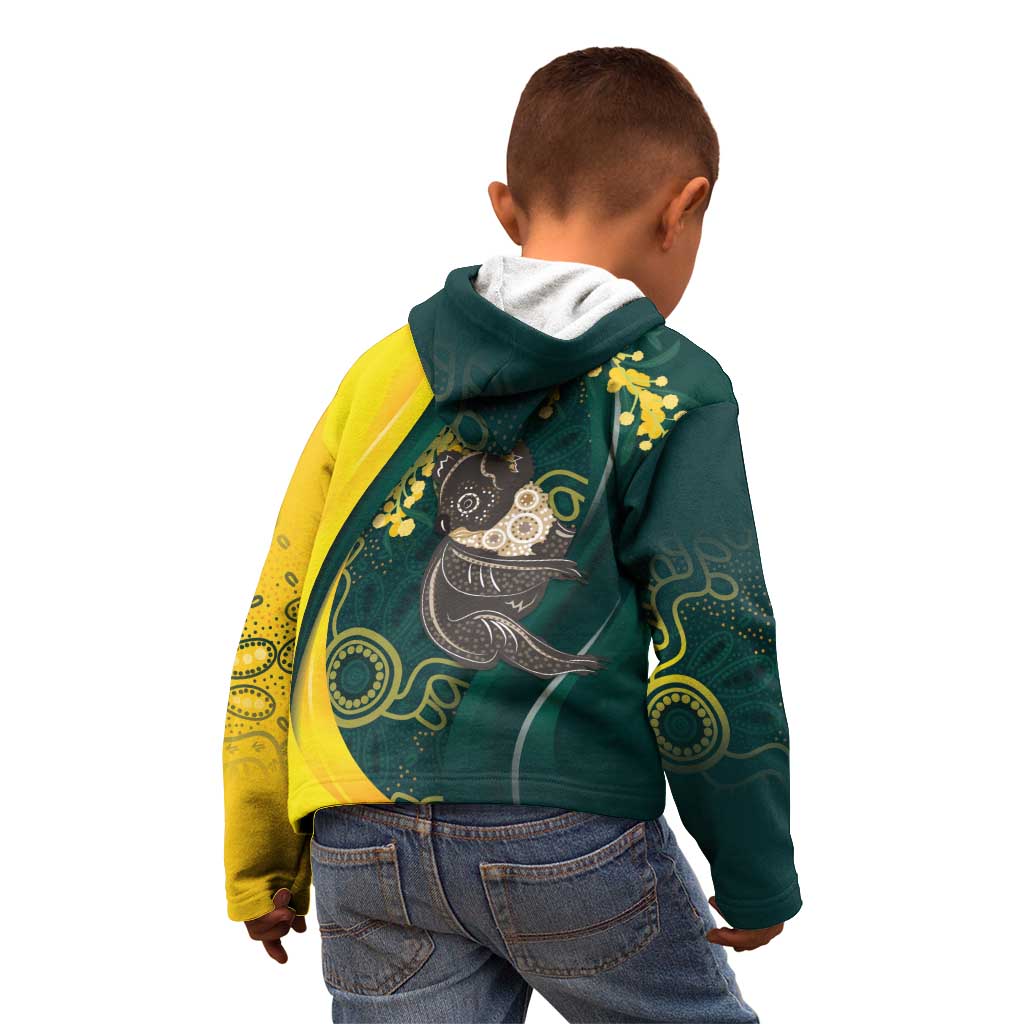 Australia Day Kid Hoodie Koala Aboriginal Art - Vibe Hoodie Shop