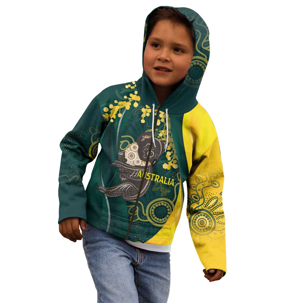 Australia Day Kid Hoodie Koala Aboriginal Art - Vibe Hoodie Shop