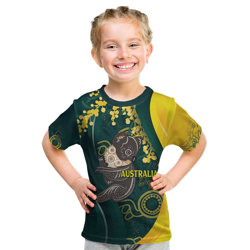 Australia Day Kid T Shirt Koala Aboriginal Art - Vibe Hoodie Shop