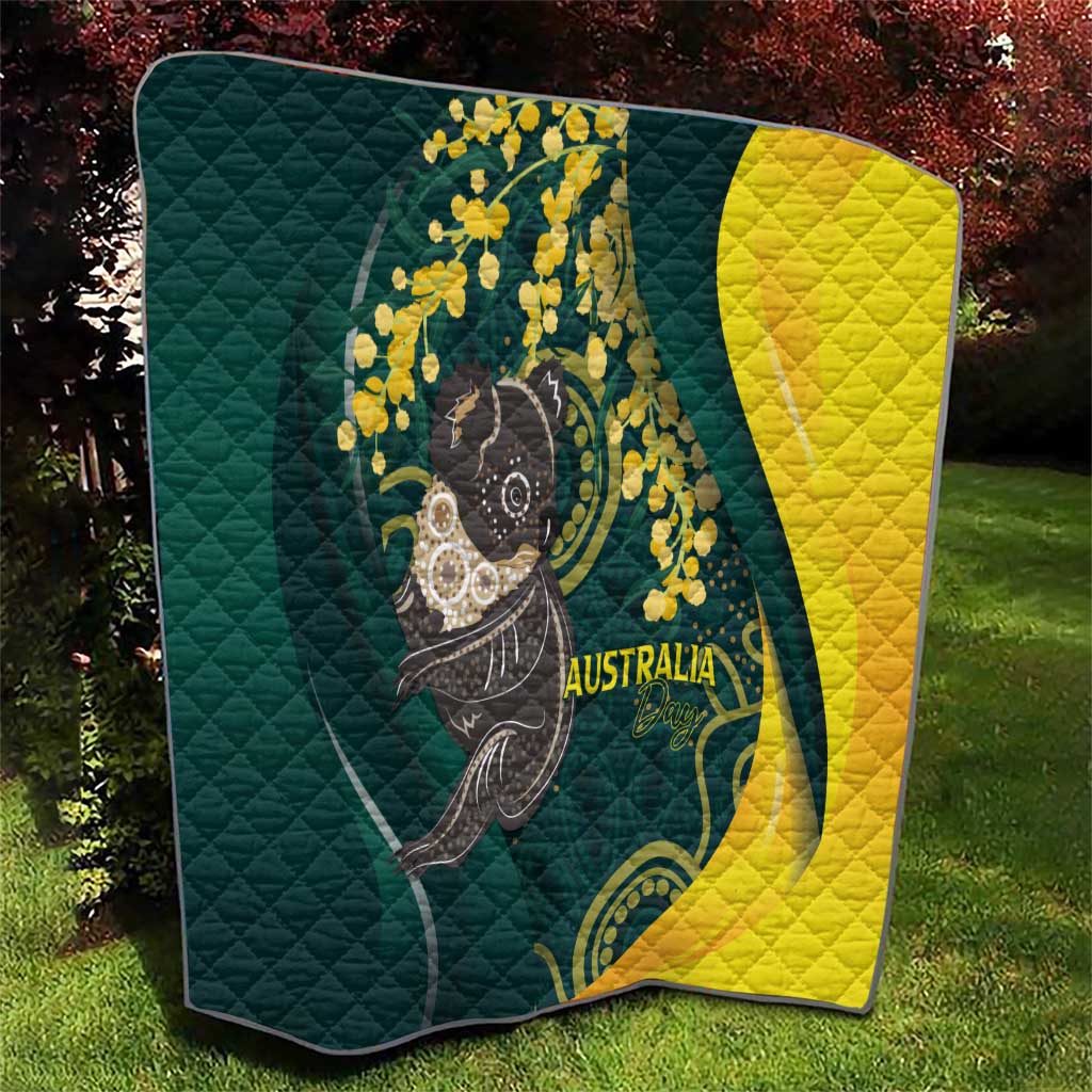 Australia Day Quilt Koala Aboriginal Art - Vibe Hoodie Shop