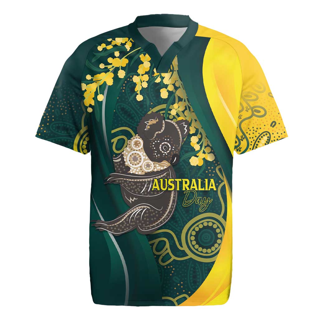 Australia Day Rugby Jersey Koala Aboriginal Art