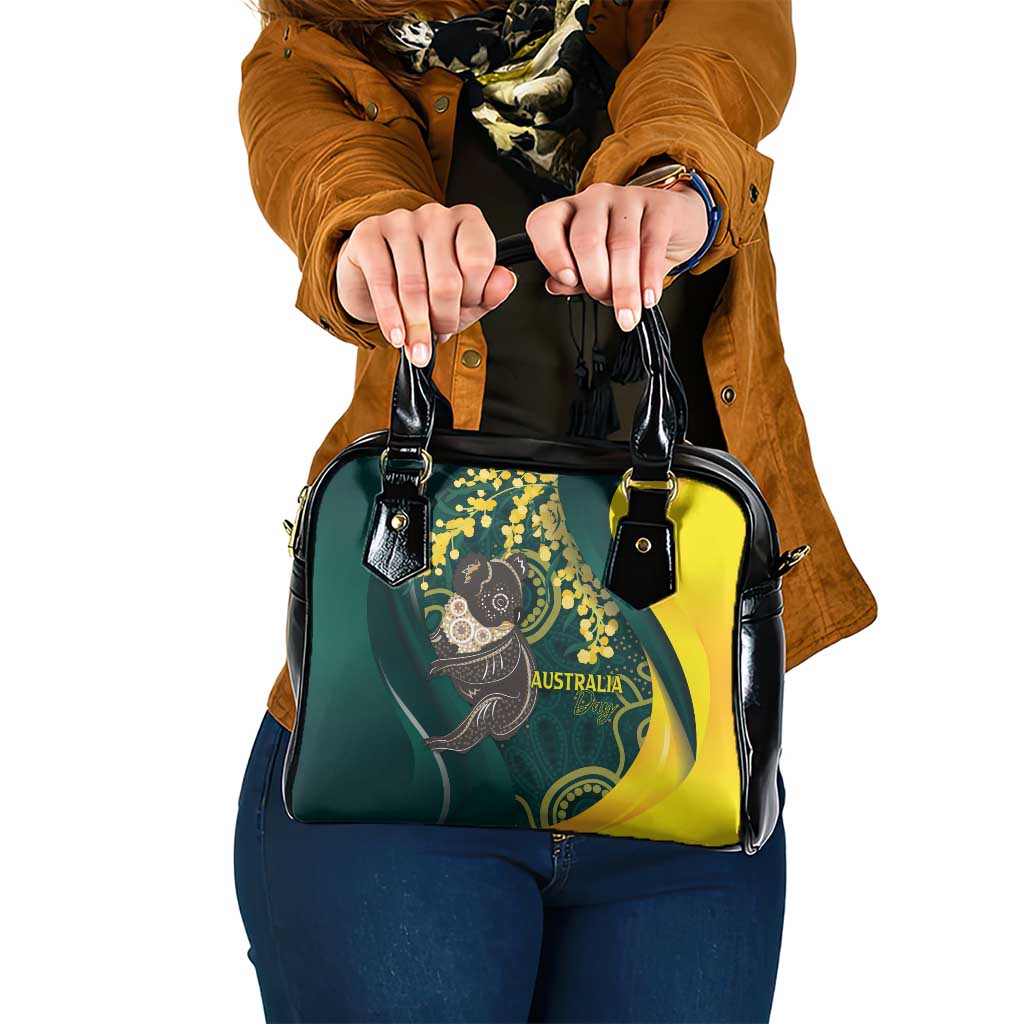 Australia Day Shoulder Handbag Koala Aboriginal Art - Vibe Hoodie Shop