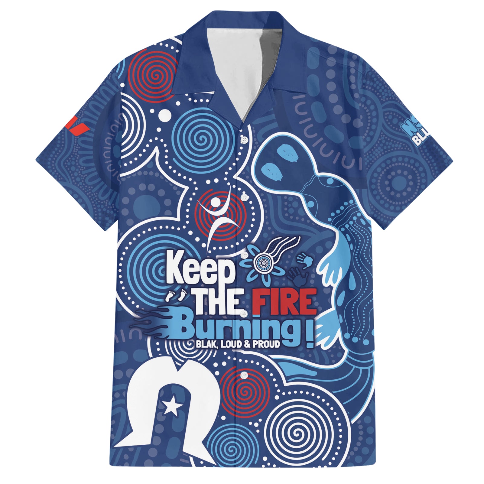 NAIDOC Week Hawaiian Shirt NSW Blues Platypus - Vibe Hoodie Shop