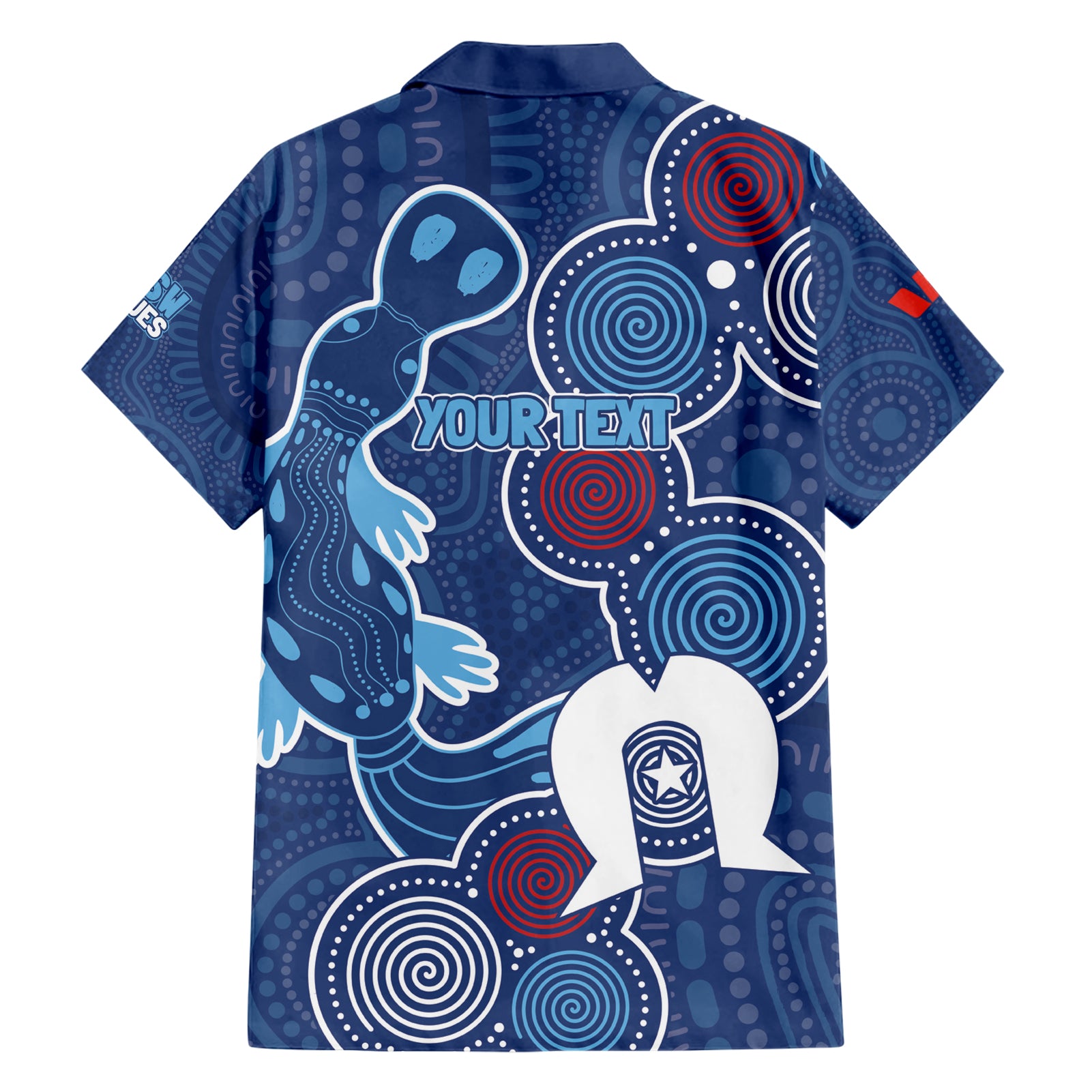 NAIDOC Week Hawaiian Shirt NSW Blues Platypus - Vibe Hoodie Shop