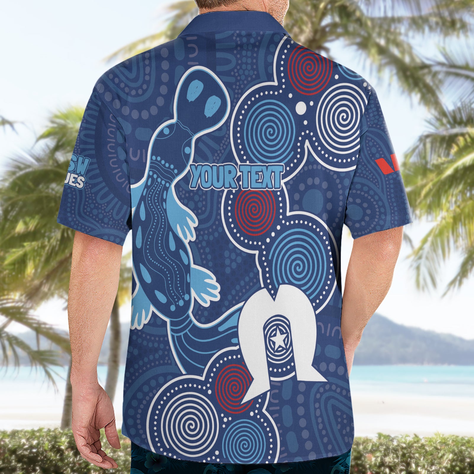 NAIDOC Week Hawaiian Shirt NSW Blues Platypus - Vibe Hoodie Shop