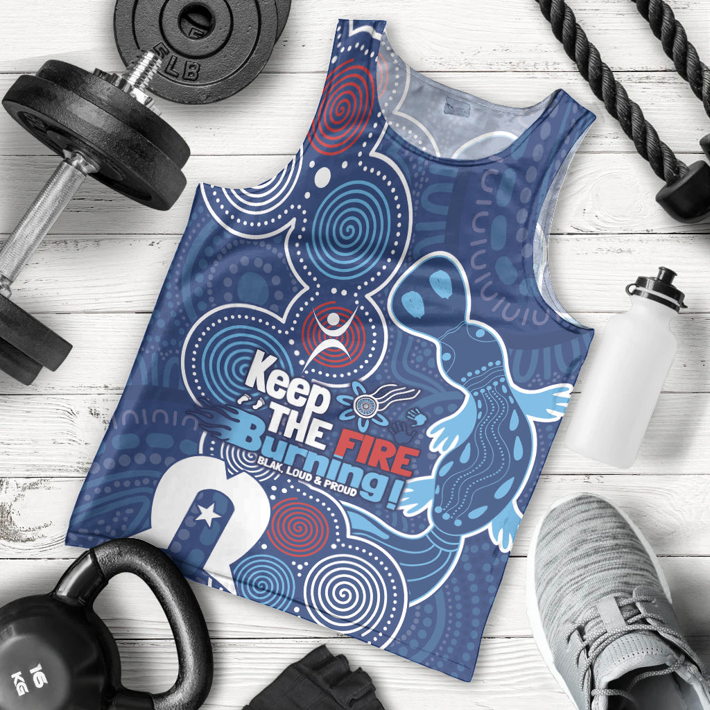 NAIDOC Week Men Tank Top NSW Blues Platypus - Vibe Hoodie Shop