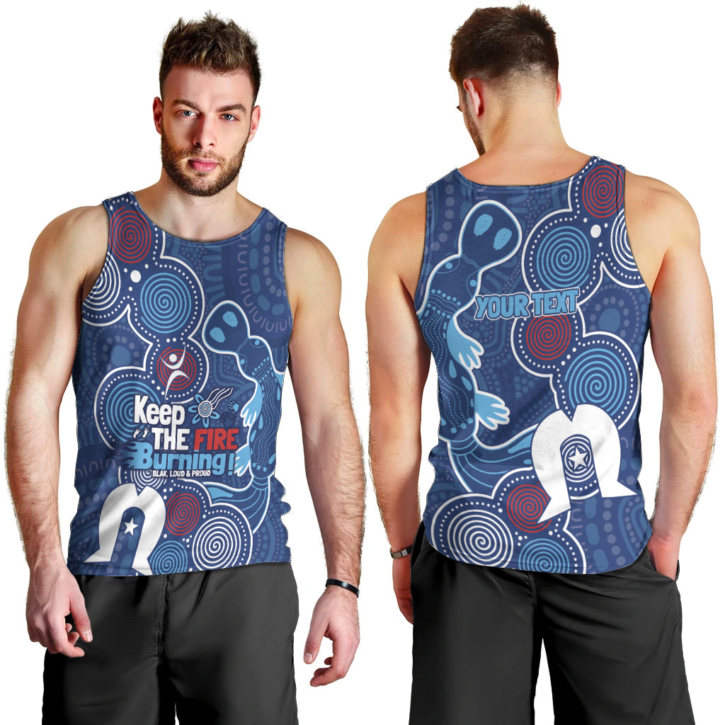NAIDOC Week Men Tank Top NSW Blues Platypus - Vibe Hoodie Shop