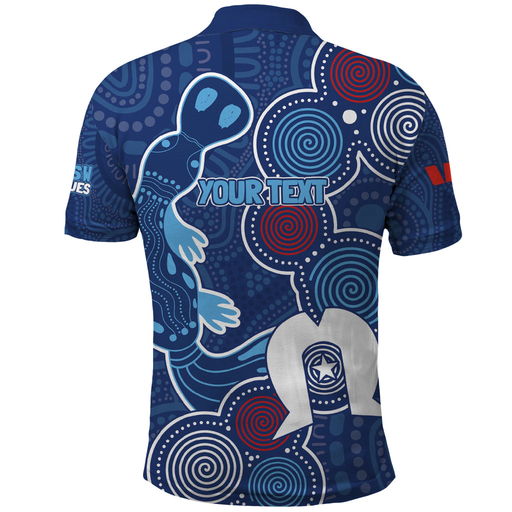 NAIDOC Week Polo Shirt NSW Blues Platypus - Vibe Hoodie Shop