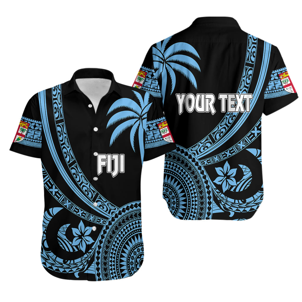 Personalised Fiji Rugby Hawaiian Shirt Tapa Kaivity Curve Style - Vibe Hoodie Shop