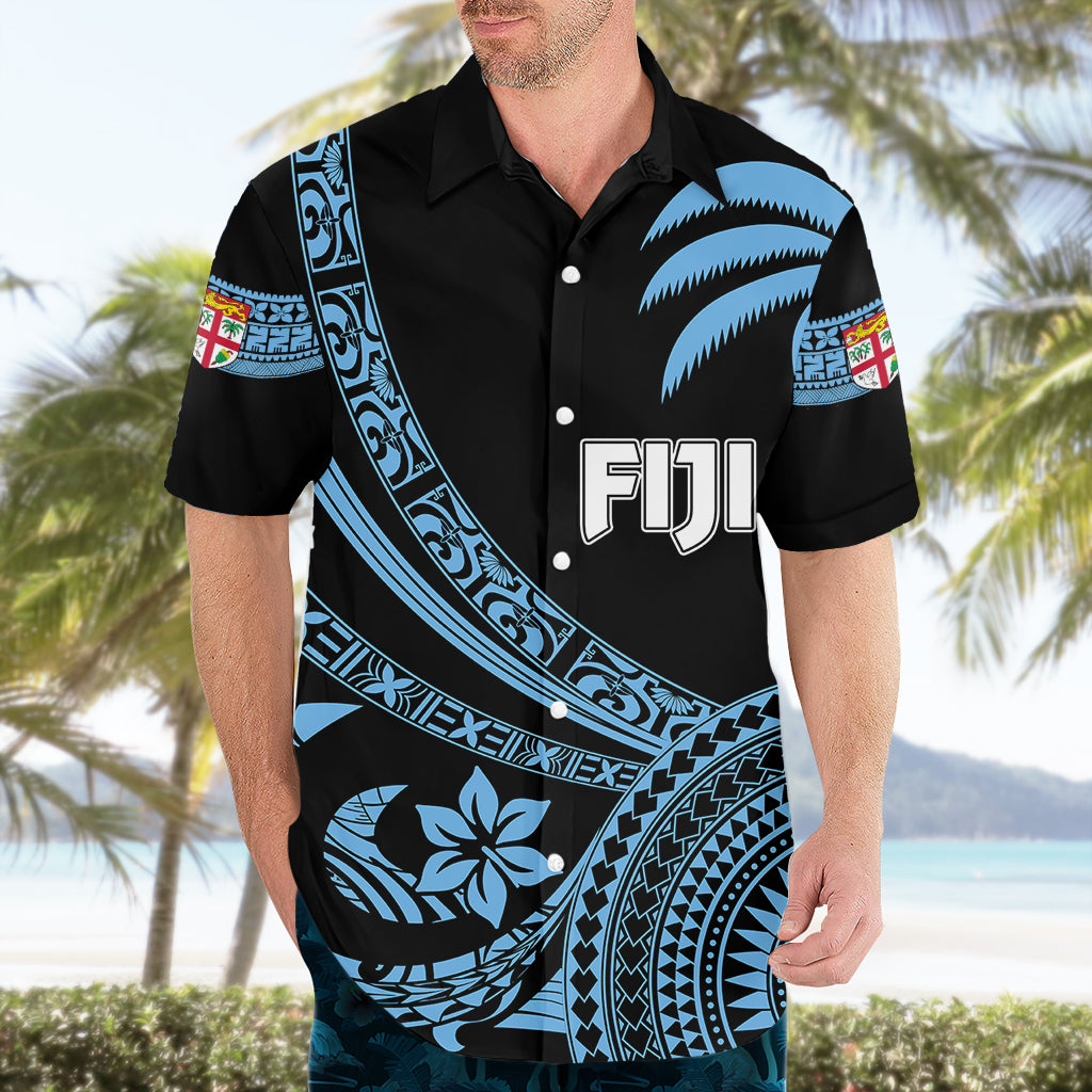 Personalised Fiji Rugby Hawaiian Shirt Tapa Kaivity Curve Style - Vibe Hoodie Shop