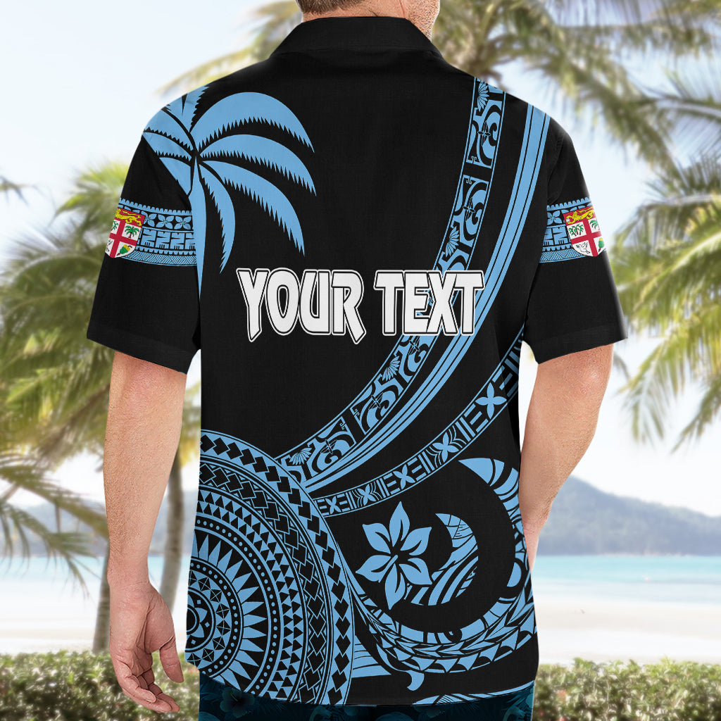 Personalised Fiji Rugby Hawaiian Shirt Tapa Kaivity Curve Style - Vibe Hoodie Shop