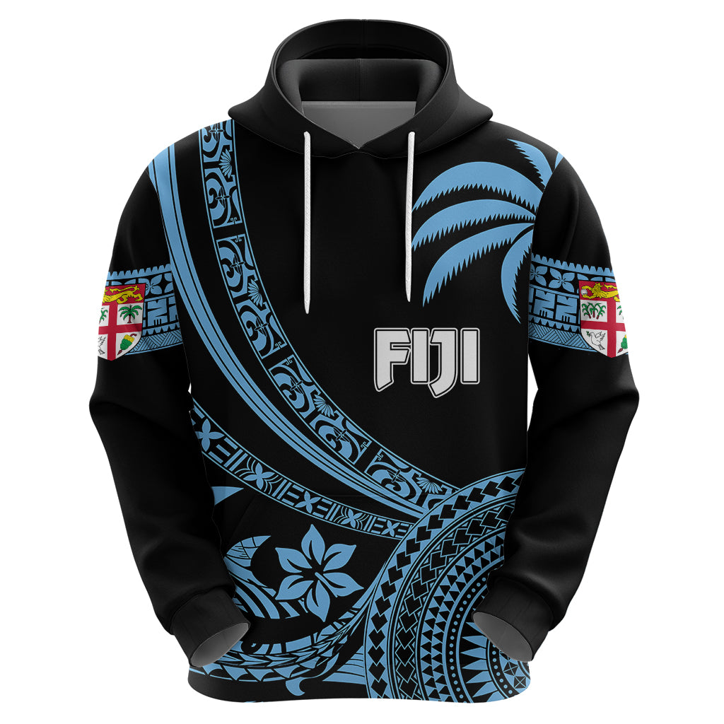 Personalised Fiji Rugby Hoodie Tapa Kaivity Curve Style LT7 - Vibe Hoodie Shop