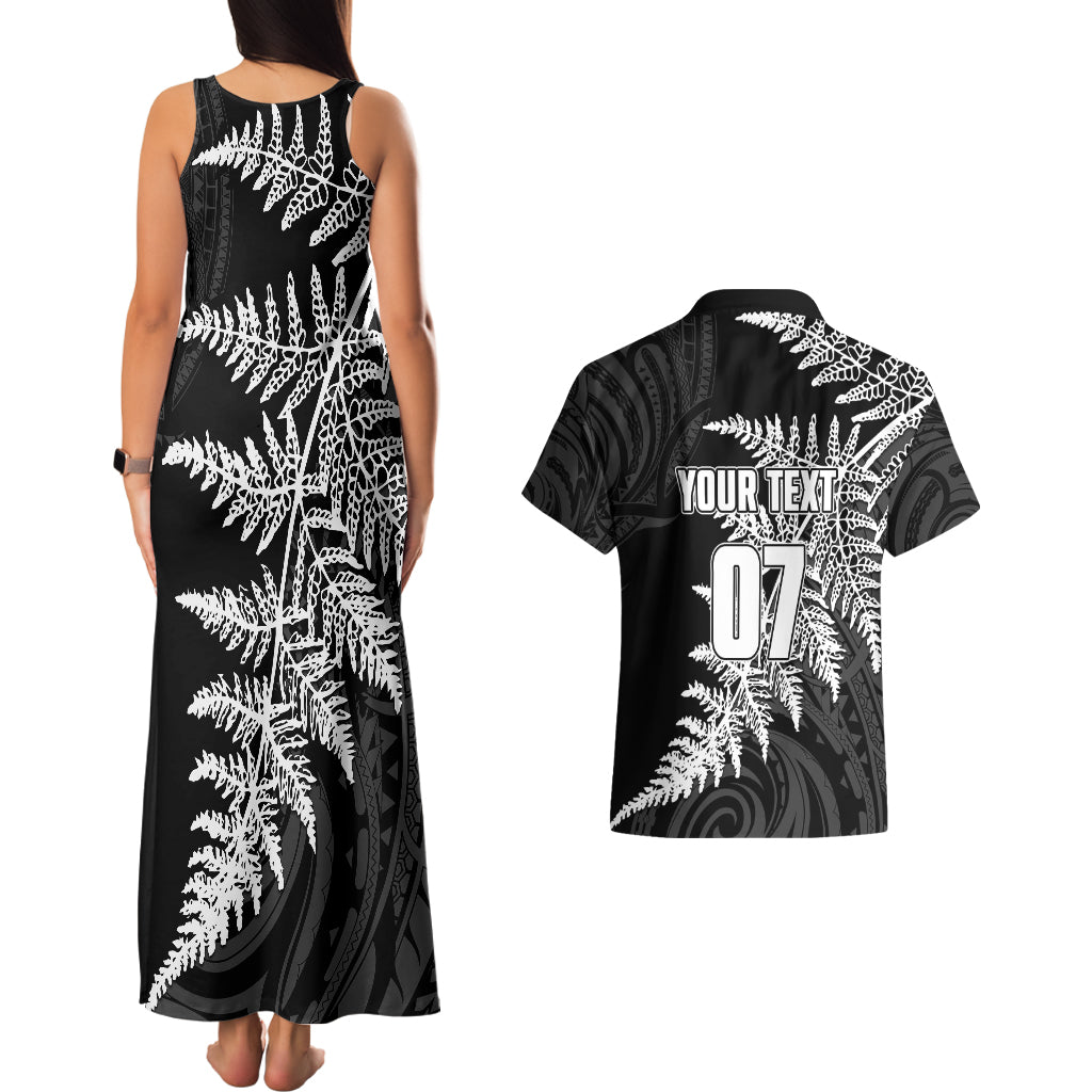 personalised-new-zealand-rugby-couples-matching-tank-maxi-dress-and-hawaiian-shirt-world-cup-2023-silver-fern-champions