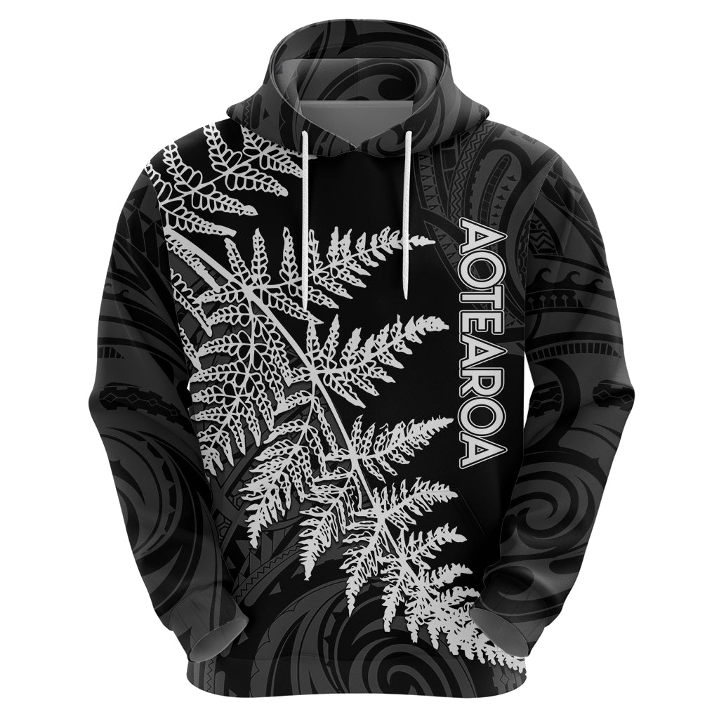 Personalised New Zealand Rugby Hoodie World Cup 2023 Silver Fern Champions LT7 - Vibe Hoodie Shop