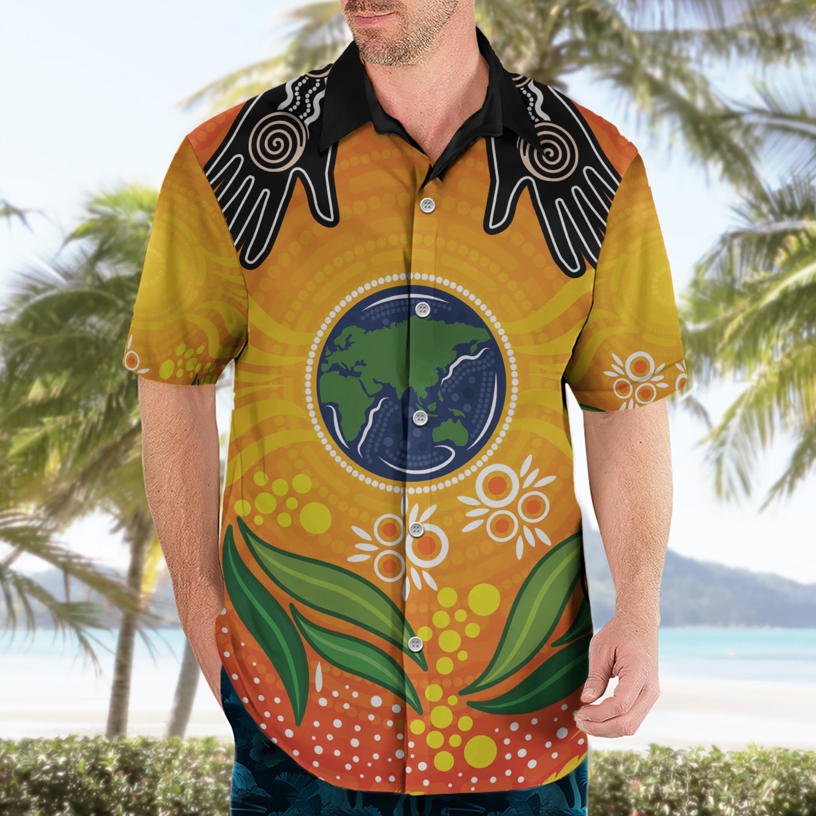 Australia Earth Day Indigenous Hawaiian Shirt Save The Earth - Vibe Hoodie Shop