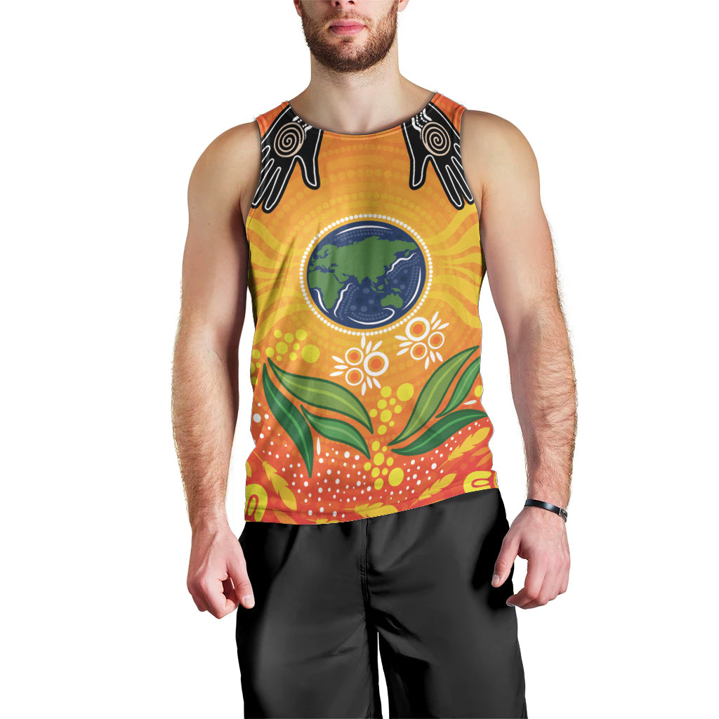 Australia Earth Day Indigenous Men Tank Top Save The Earth - Vibe Hoodie Shop