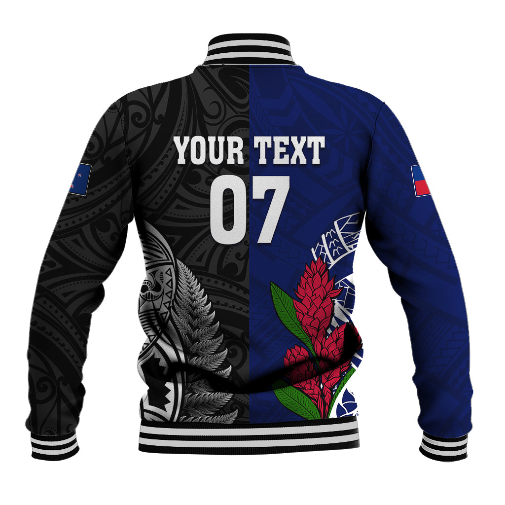 Personalised New Zealand Vs Samoa Rugby Baseball Jacket Go Champions - Vibe Hoodie Shop