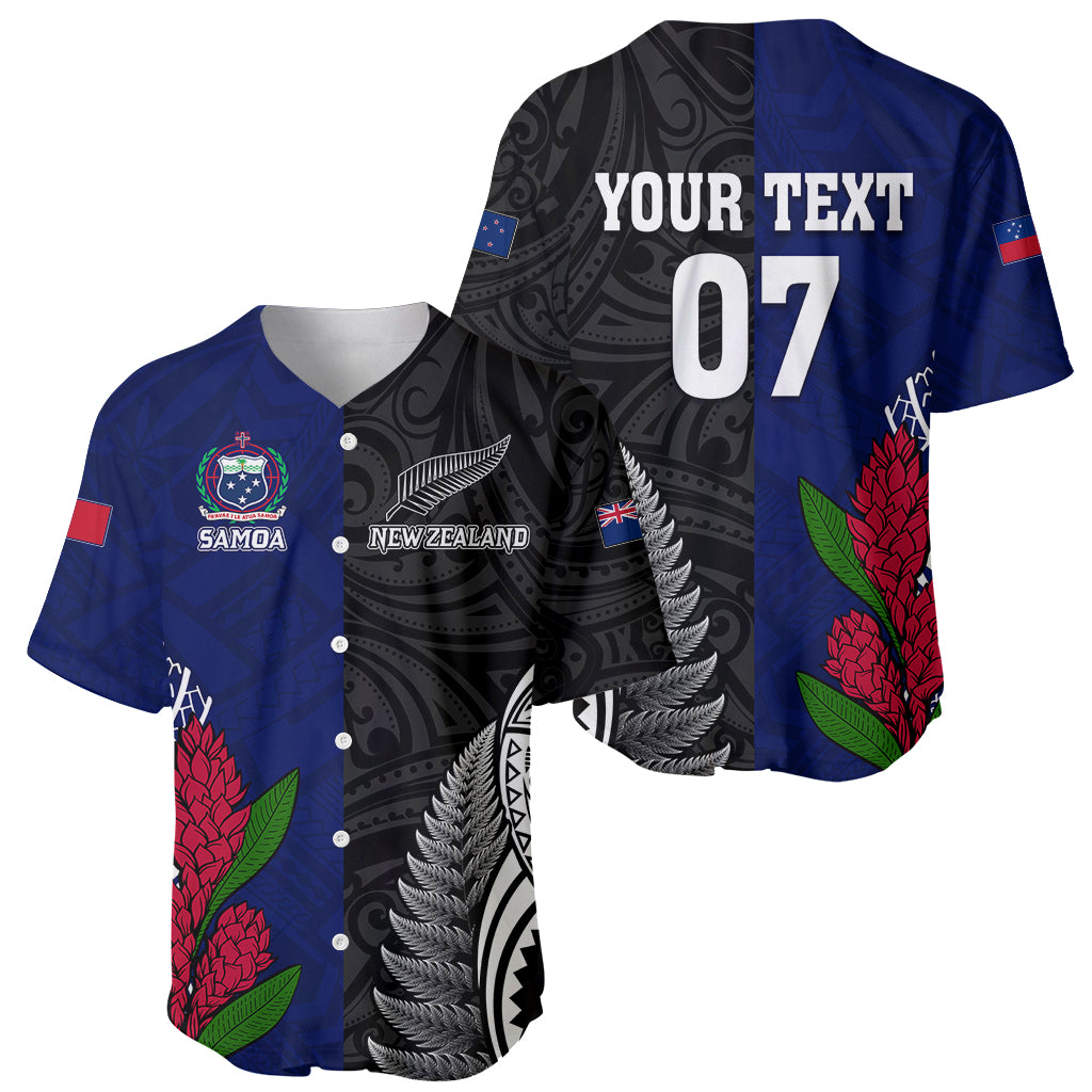 Personalised New Zealand Vs Samoa Rugby Baseball Jersey Go Champions - Vibe Hoodie Shop