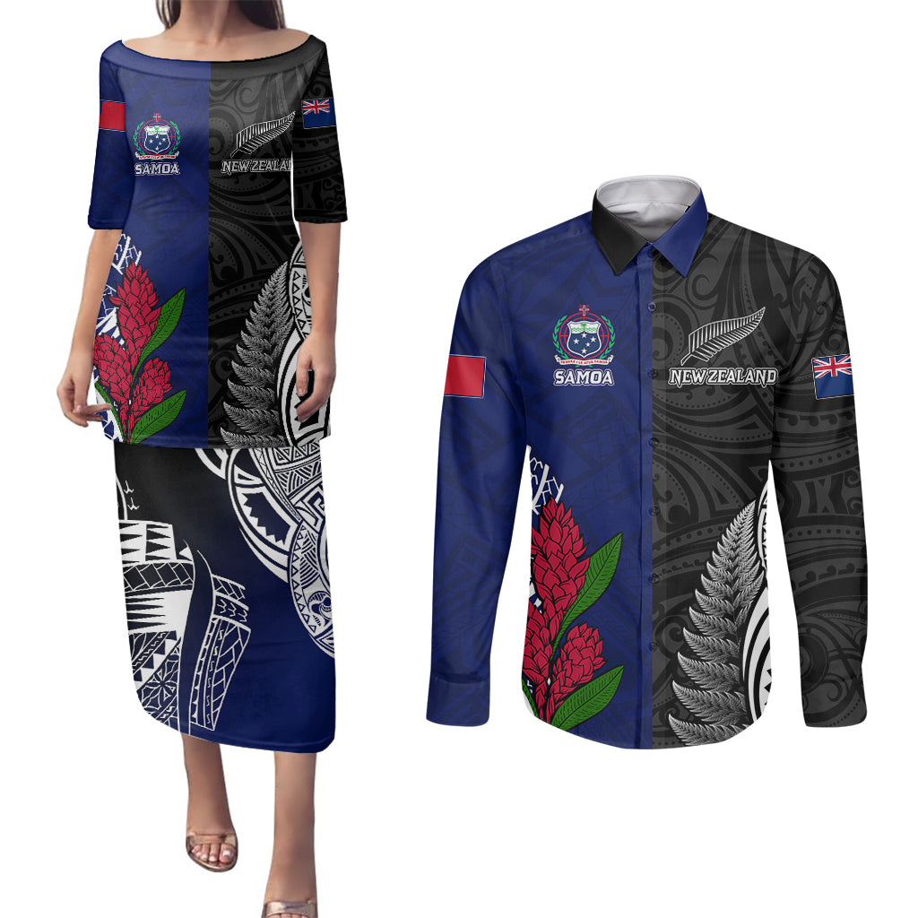 personalised-new-zealand-vs-samoa-rugby-couples-matching-puletasi-dress-and-long-sleeve-button-shirts-go-champions