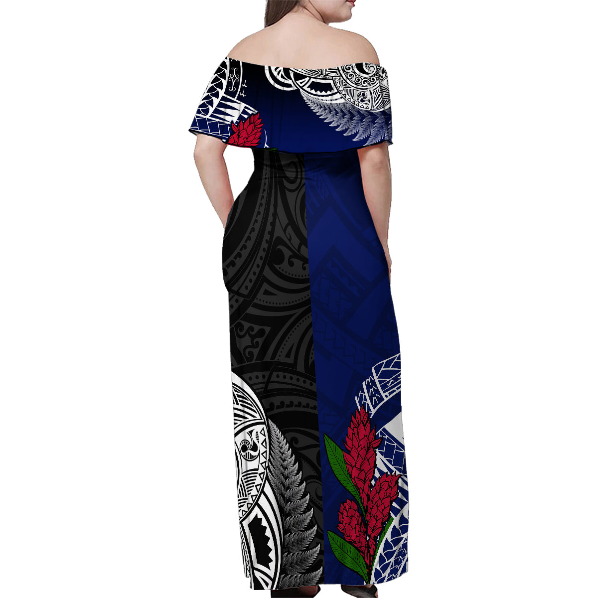 personalised-new-zealand-vs-samoa-rugby-family-matching-off-shoulder-maxi-dress-and-hawaiian-shirt-go-champions