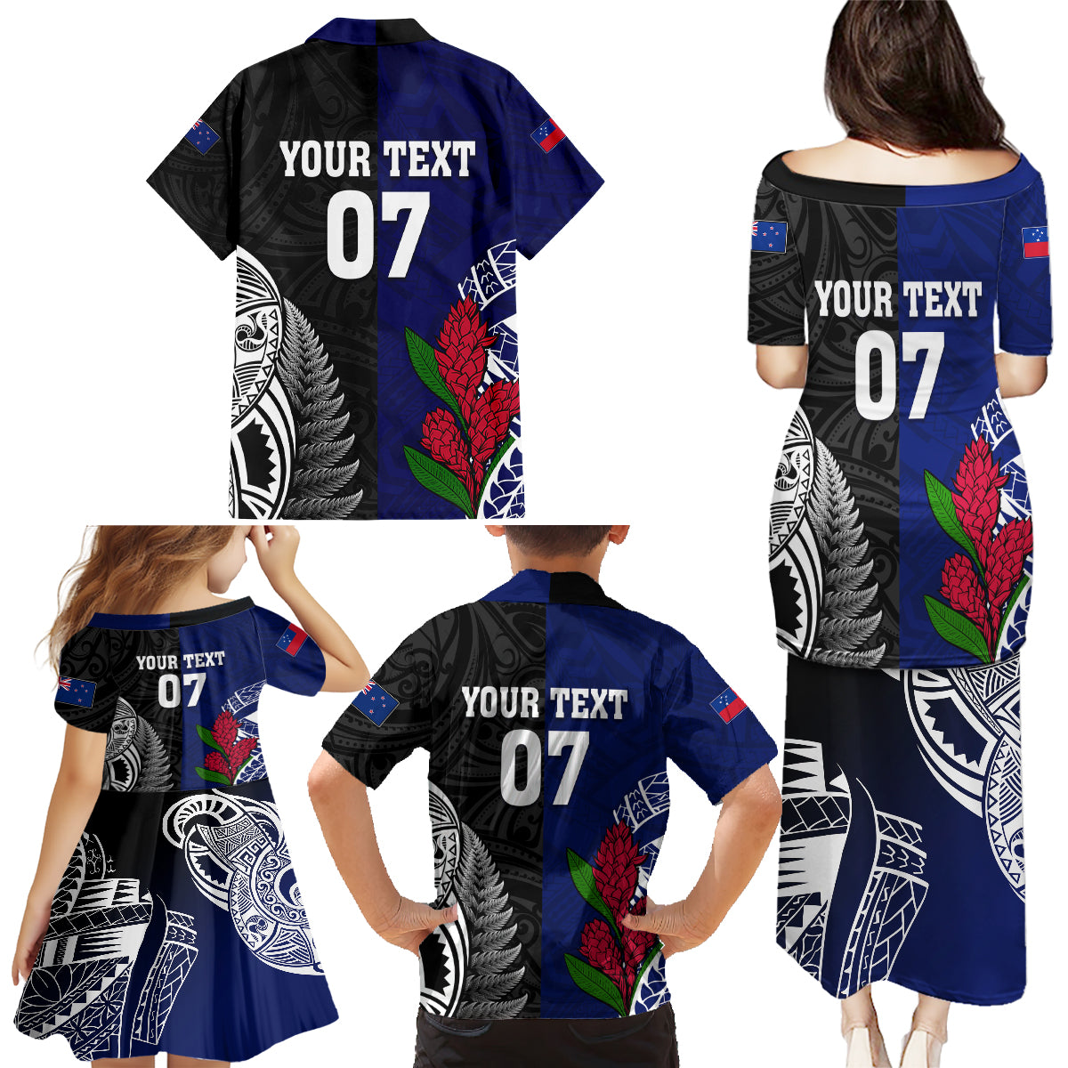 personalised-new-zealand-vs-samoa-rugby-family-matching-puletasi-dress-and-hawaiian-shirt-go-champions
