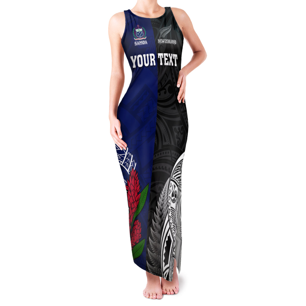 personalised-new-zealand-vs-samoa-rugby-family-matching-tank-maxi-dress-and-hawaiian-shirt-go-champions