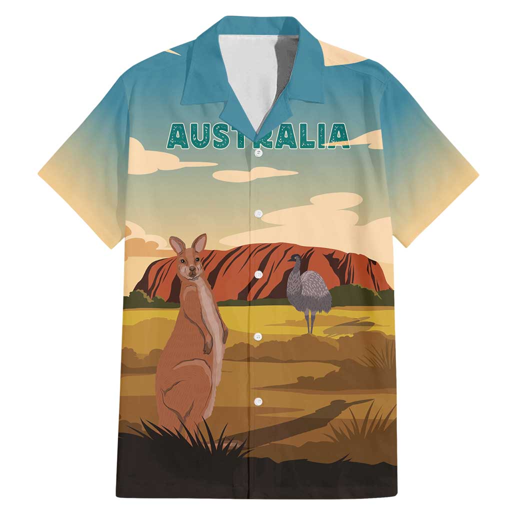 Australia Personalized Family Matching Mermaid Dress and Hawaiian Shirt Uluru Scenery