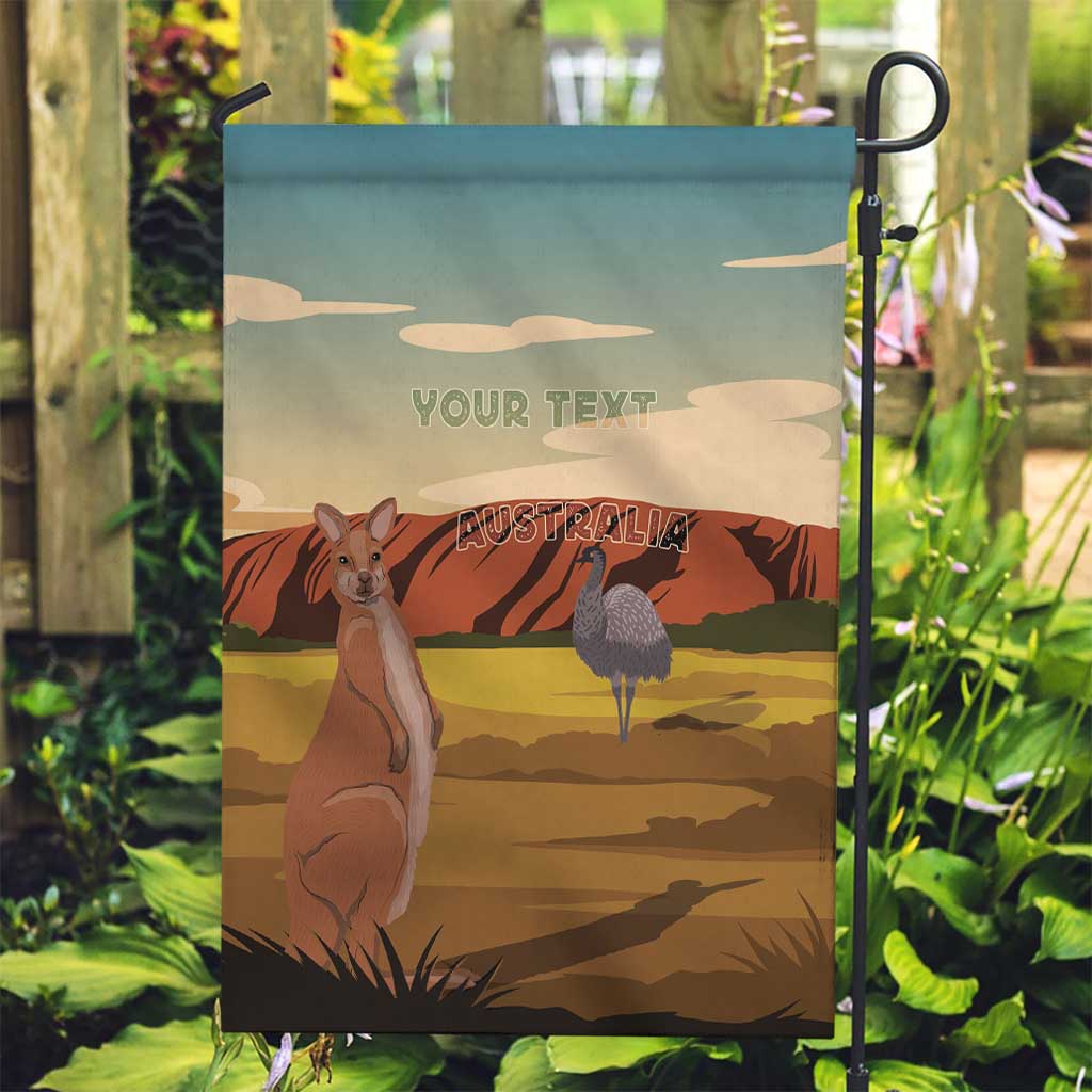 Australia Personalized Garden Flag Uluru Scenery - Vibe Hoodie Shop
