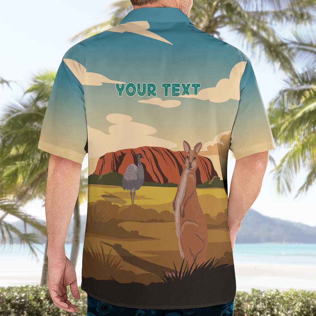 Australia Personalized Hawaiian Shirt Uluru Scenery - Vibe Hoodie Shop