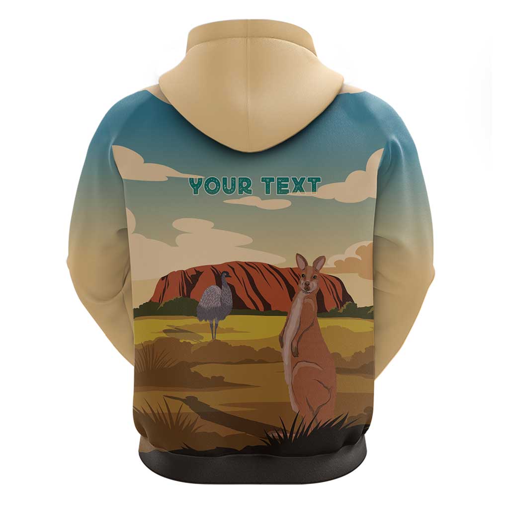 Australia Personalized Hoodie Uluru Scenery LT7 - Vibe Hoodie Shop