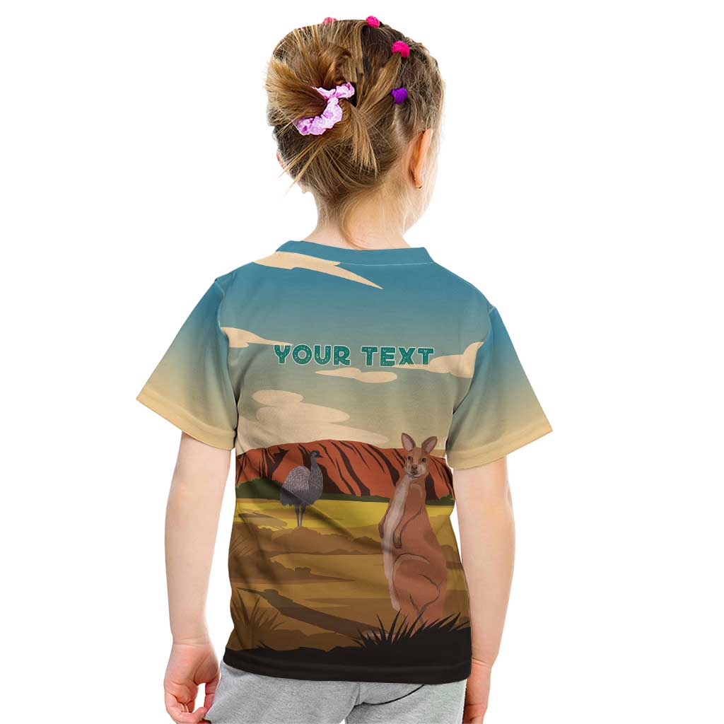 Australia Personalized Kid T Shirt Uluru Scenery - Vibe Hoodie Shop