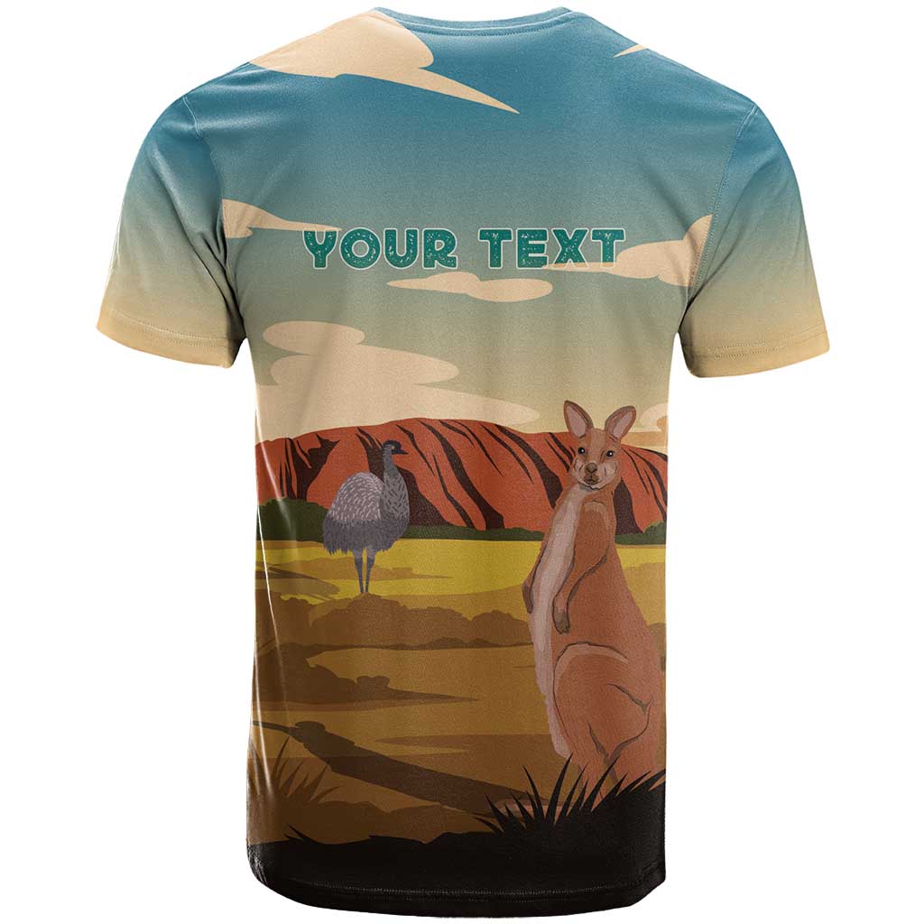 Australia Personalized T Shirt Uluru Scenery - Vibe Hoodie Shop