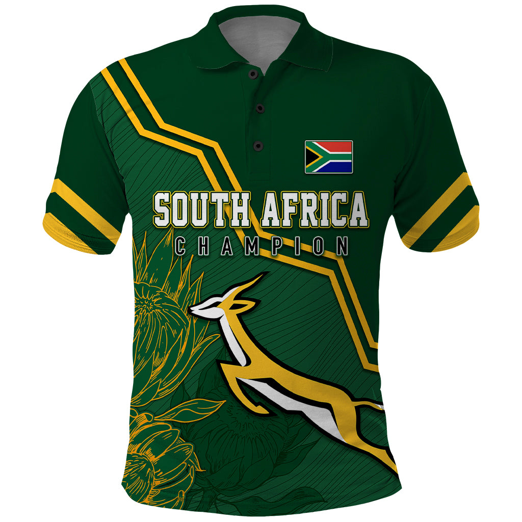 South Africa Rugby 2023 Polo Shirt Champions GO Bokke - Vibe Hoodie Shop