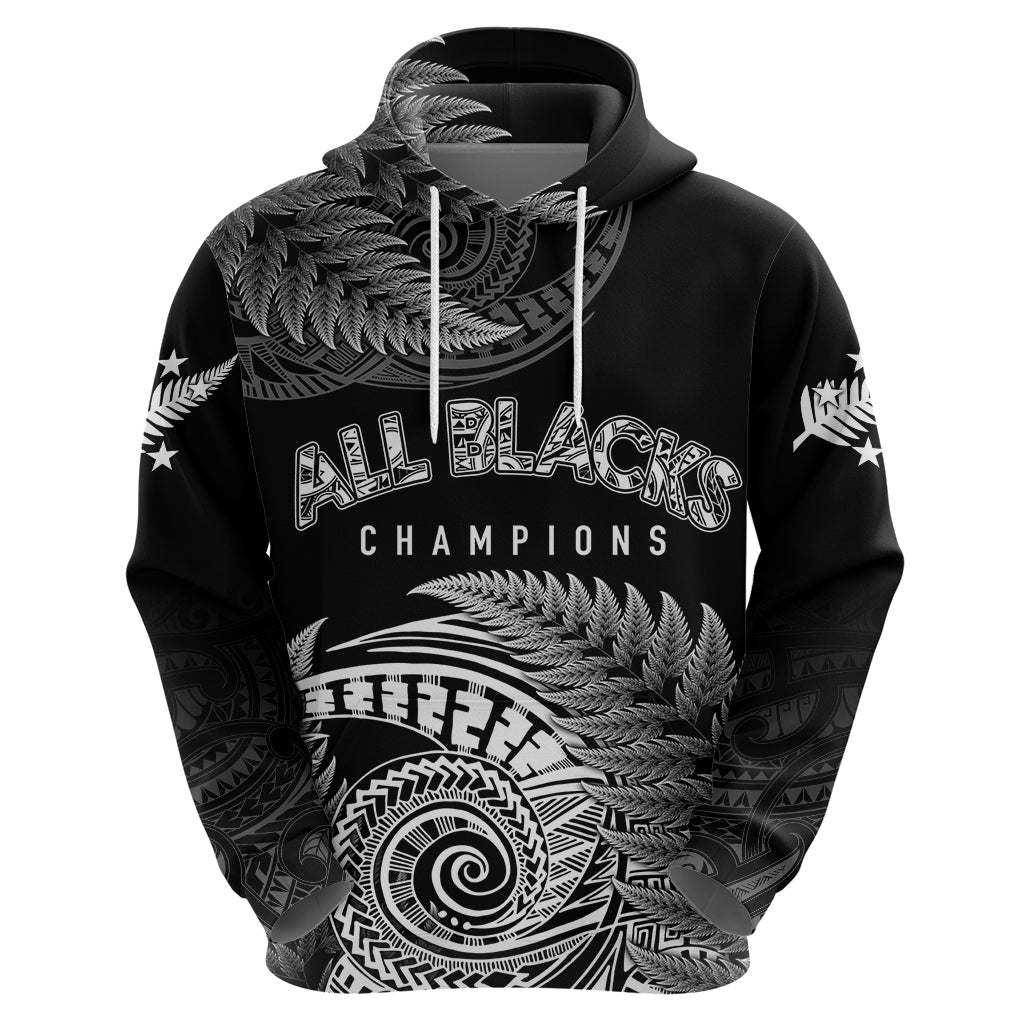 New Zealand Rugby 2023 Hoodie Aotearoa Silver Ferns Champions LT7 - Vibe Hoodie Shop