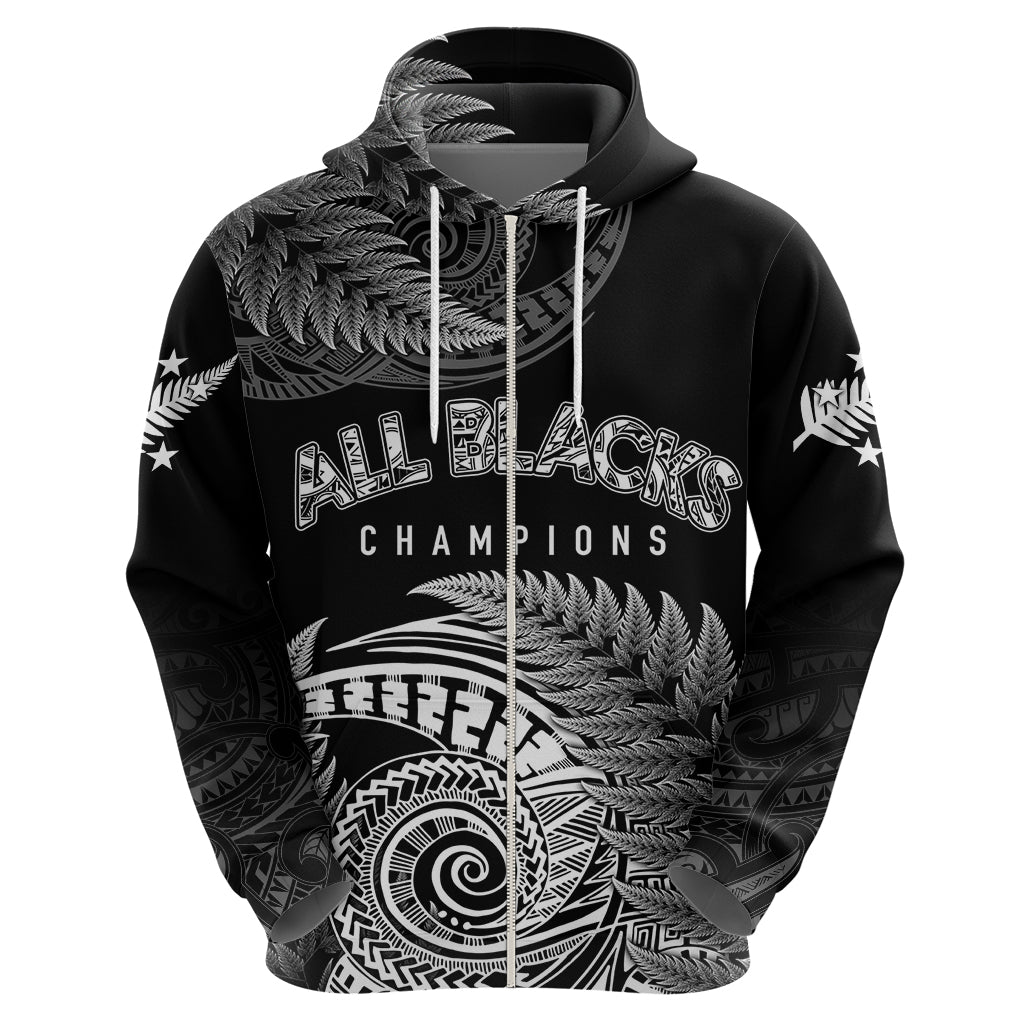 New Zealand Rugby 2023 Hoodie Aotearoa Silver Ferns Champions LT7 - Vibe Hoodie Shop